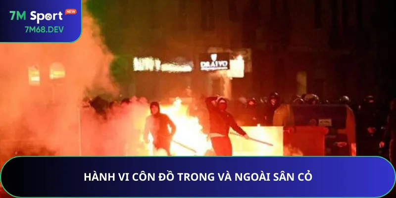 Hành vi côn đồ trong và ngoài sân cỏ